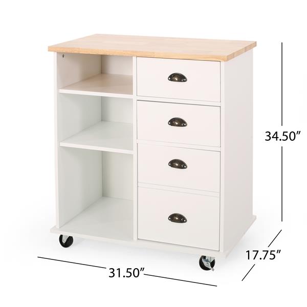 KITCHEN CART WITH 2 DRAWERS+1 DOOR