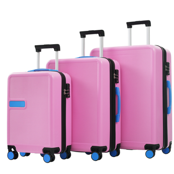 Hardshell Luggage Sets 3 pcs Contrast Color Suitcase with Spinner Wheels and TSA Lock 20\\" 24\\" 28\\" Available