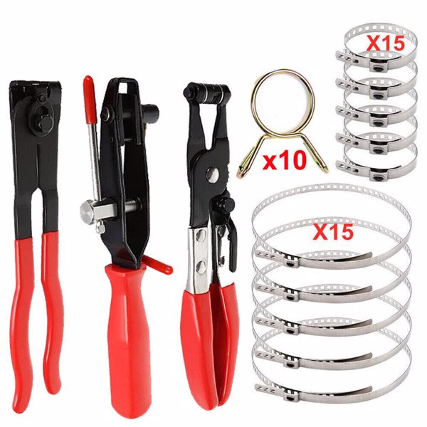 43Pcs Universal CV Boot Clips Kit Stainless Steel & CV Joint Crimp Clamp Pliers