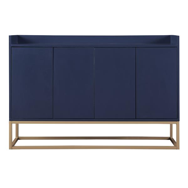 Modern Sideboard Elegant Buffet Cabinet with Large Storage Space for Dining Room, Entryway (Navy)