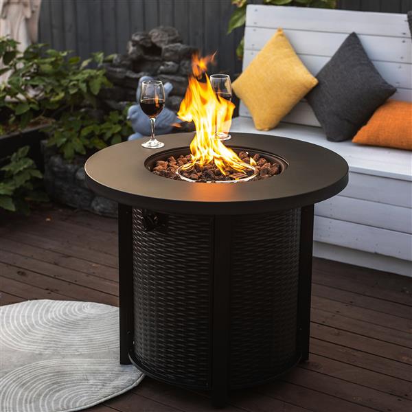 30inch Propane Round Fire Table 40000BTU Propane Fire Pit Table