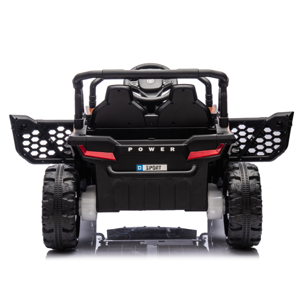 24V Kids Ride On UTV,Electric Toy For Kids w/Parents Remote Control,Four Wheel suspension,Low Start,Adjustable speed,Multimedia player,Early Education,Bluetooth,Rear storage space for kids aged 3+.