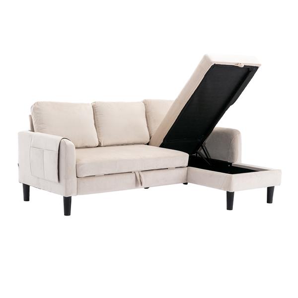 Sectional Sofa Reversible Sectional Sleeper Sectional Sofa with Storage Chaise