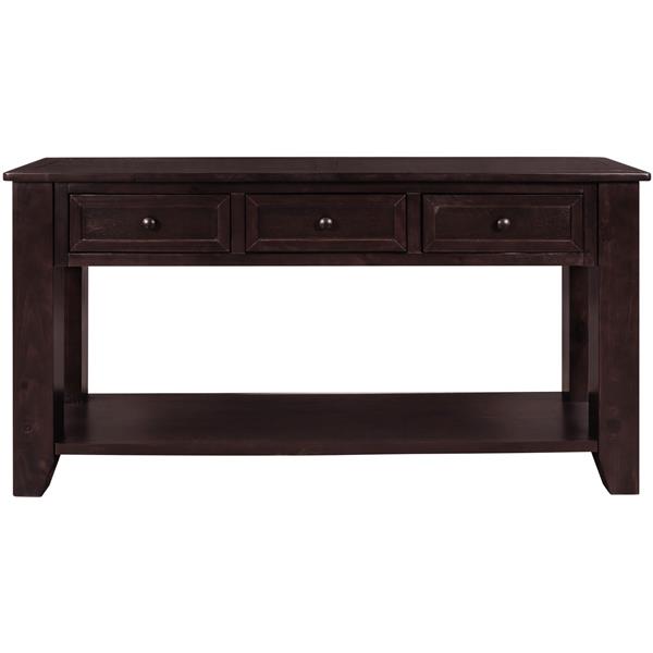 55'' Modern Console Table Sofa Table for Living Room with 3 Drawers and 1 Shelf (As Same As WF299185AAP)