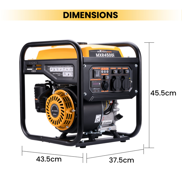 变频发电机Petrol Generator Inverter Portable 3.5KVA 3200W Silent for Camping Home Backup【Amazon/Walmart/TEMU禁售】 -2