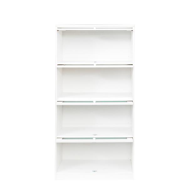 Bookcase Contemporary Closed Back Glass Doors Office Storage Cabinet Floor-to-Ceiling Low Cabinet Bookcase Against Wall Dustproof Bookshelf