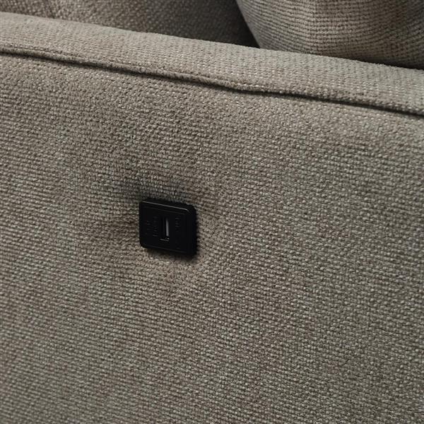 Living Space Sofa 2 Seater ,Loveseat With Waterproof Fabric Cream , USB Charge