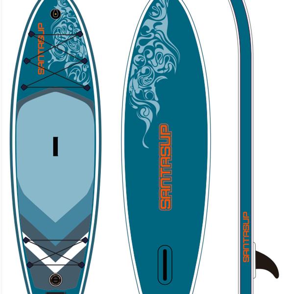 Inflatable Stand Up Paddle Board 9.9'x33"x5" With Premium SUP Accessories & Backpack, Wide Stance, Bottom Fin for Paddling, Paddle, Leash, Surf Control, Non-Slip Deck for Youth & Adult