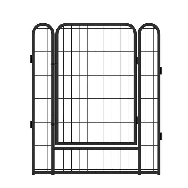 6 Panels Heavy Duty Metal Playpen with door,31.7"H Dog Fence Pet Exercise Pen for Outdoor, Indoor