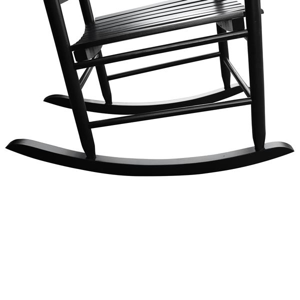 wooden porch rocker chair  BLACK, without mat