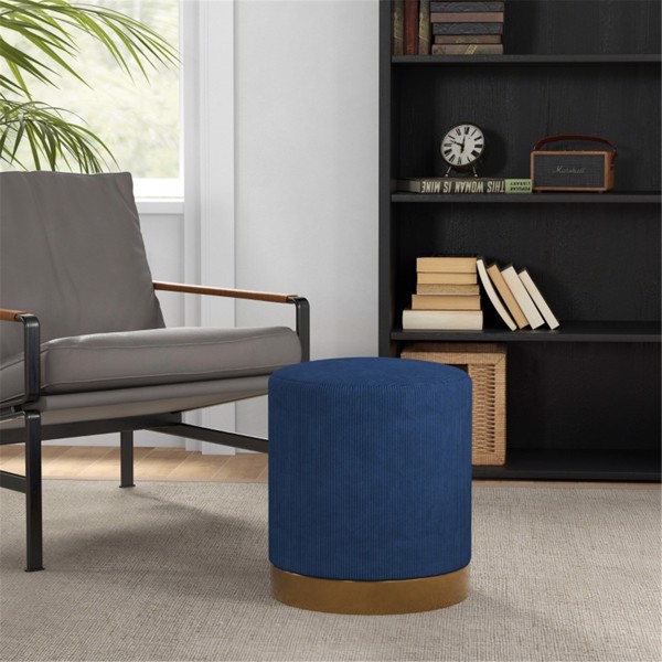 Round Ottoman, Upholstered Foot Stool