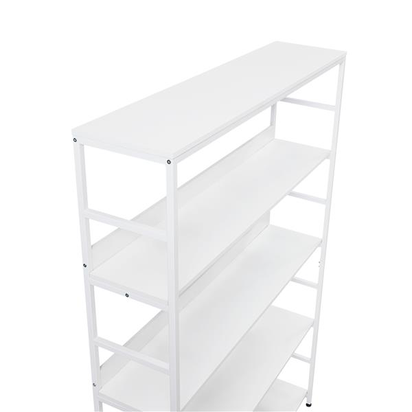 [VIDEO] 5-Tier Home Office Bookcase Open Bookshelf Storage Large 5 Shelf Bookshelf Furniture with Metal Frame, White