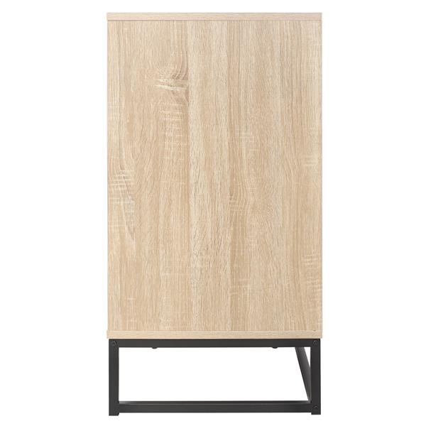 2 door cabinet, with 1 Adjustable Inner Shelves,  Storage Cabinet, Suitable for Living Room, Bedroom, Dining Room, Study