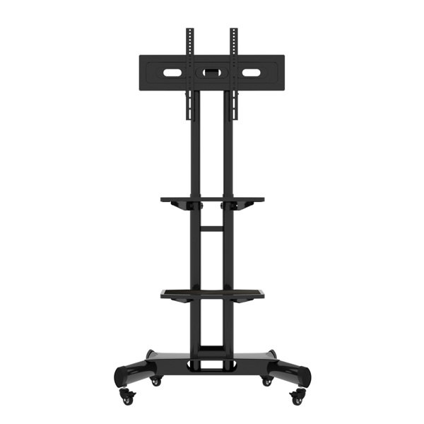 Universal Swivel TV Stand for 32–80 inch TVs, Height Adjustable Table Top TV Stand Mount with Tilt, Max VESA 600x400mm (Black) 