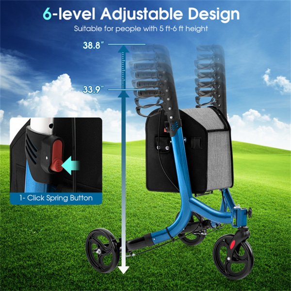 Foldable mobile walking aid with large shopping cart