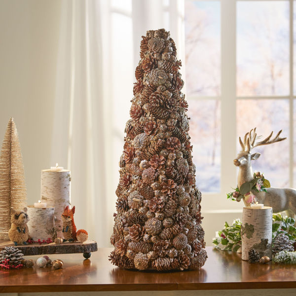 PINE CONE TABLE TOP TREE 