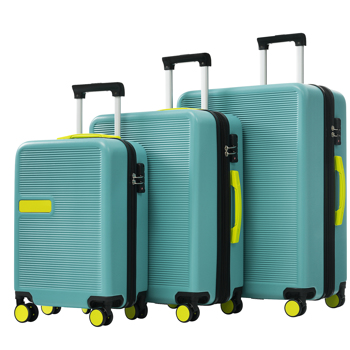 Hardshell Luggage Sets 3 pcs Contrast Color Suitcase with Spinner Wheels and TSA Lock 20\\" 24\\" 28\\" Available