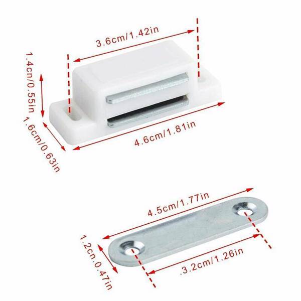 10x  Magnetschnäpper Schrank Türmagnet Magnet-Schnapper Möbelmagnet 6KG DE