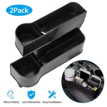 2Pcs Car Console Side Organizer Car Seat Gap Storage Box Pocket Organizer Seat Gap Filler Catch Caddy (No shipments on weekends, banned from Amazon)