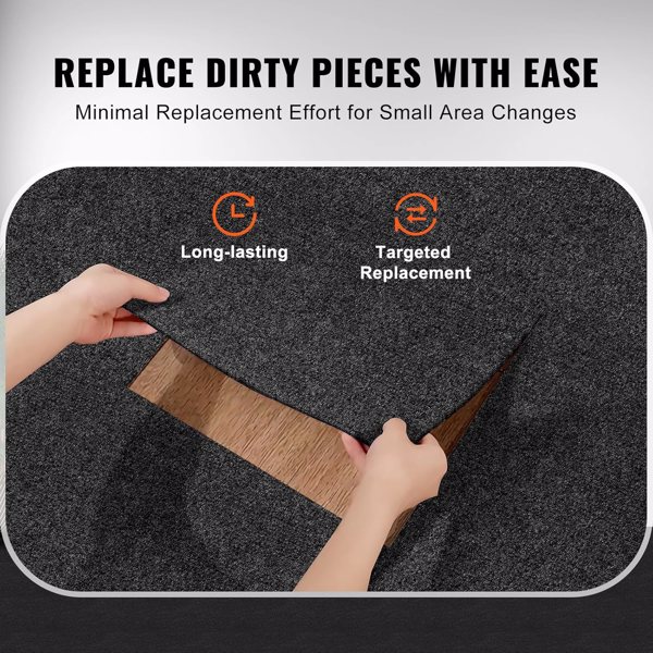 20pcs Carpet Tiles Commercial Retail Office Premium Flooring Self Adhesive