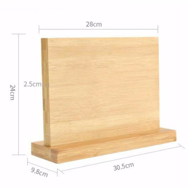 Messerbrett aus Bambus Magnet Messerblock Magnethalter Messerhalter magnetisch