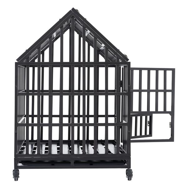 Heavy Duty Dog Cage  pet Crate with Roof