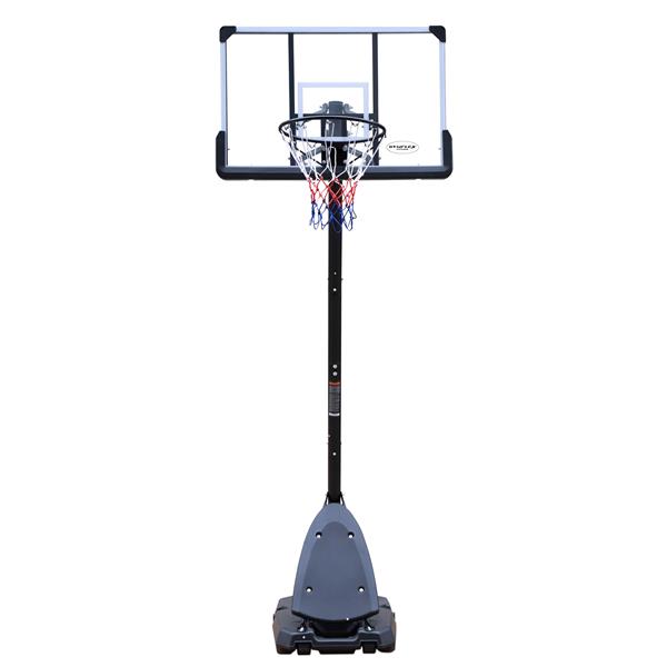 Height Adjustable 6 to 10ft Basketball Hoop 44 Inch Backboard Portable Basketball Goal System with Stable Base and Wheels, use for Outdoor