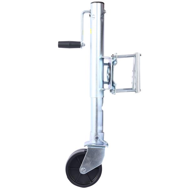 Trailer Jack, Boat Trailer Jack 34.5 in, Bolt-on Trailer Tongue Jack Weight Capacity 1500 lb, with PP Wheels and Handle for Lifting RV Trailer, Horse Trailer, Utility Trailer, Yacht Trailer