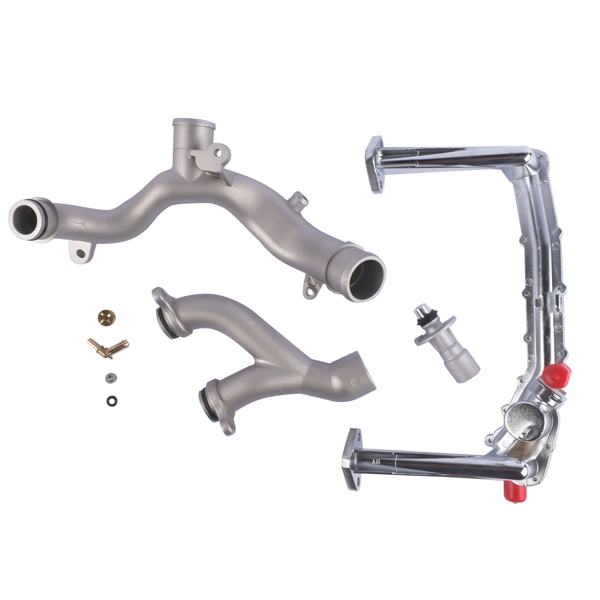 Upgraded Metal Coolant Water Pipe System Kit for Jaguar XE XF XJ F-Pace F-Type LR109401 LR041788