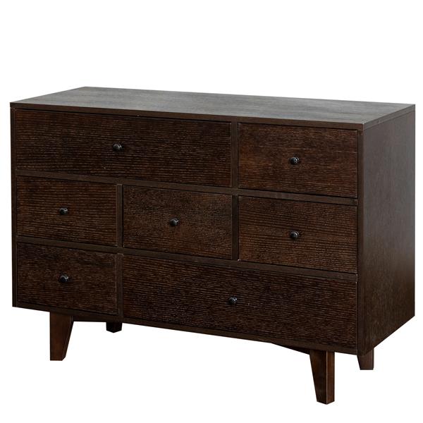 Solid Wood spray-painted drawer dresser bar,buffet tableware cabinet lockers buffet server console table lockers, retro round handle, applicable to the dining room, living room,kitchen corridor auburn