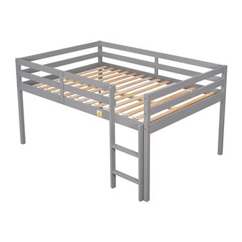 Full Loft Bed,Grey