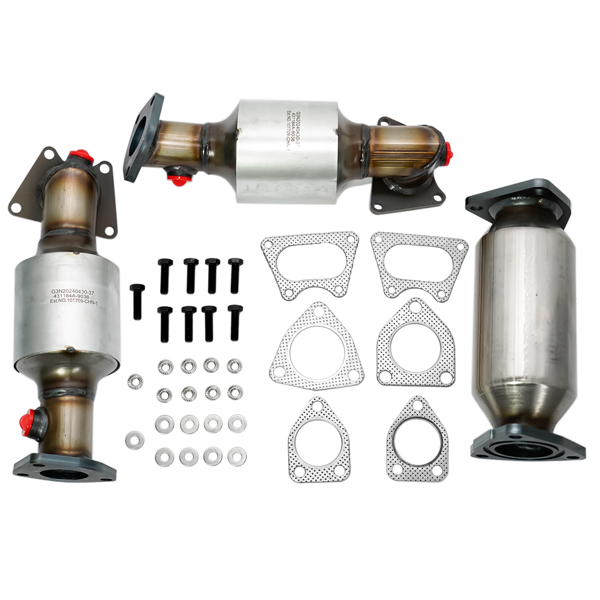 3X Catalytic Converters for Honda Accord 3.0L 2003-2007, Acura MDX 3.5L 2003-2006 45106 45107 45108