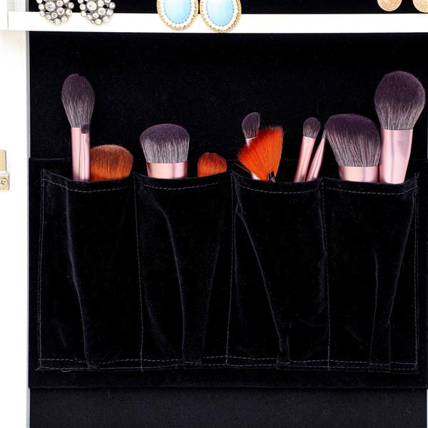 Fashion Simple Jewelry Storage Mirror Cabinet With LED Lights,For Living Room Or Bedroom