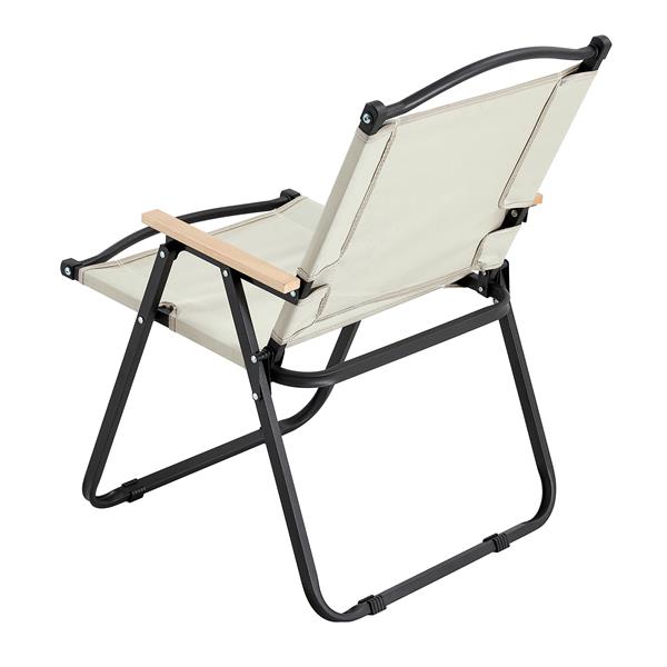 1-Piece Folding Outdoor Chair for Indoor, Outdoor Camping, Picnics, Beach,Backyard, BBQ, Party, Patio, Beige