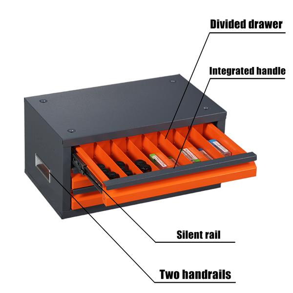 Drill Storage Case, HSS Bits Storage Case for Aluminum, Copper, Soft Alloy Steel, Wood, Storage Size from 1/16" to 1/2"Thread mill storage box