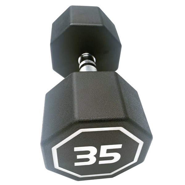 35LBS  APOLLO IR3920 Premium Octagonal Dumbbell, Large Numbers, Hard Chrome Plated Handle Dumbbells to Assist with Push-Ups