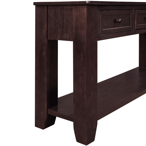 55'' Modern Console Table Sofa Table for Living Room with 3 Drawers and 1 Shelf (As Same As WF299185AAP)