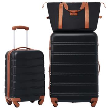 Hardshell Luggage Sets 2Pcs + Bag Spinner Suitcase with TSA Lock Lightweight 20\\" + 28\\"