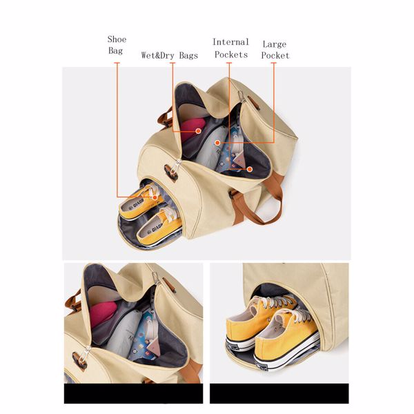 Men & Ladies Sports Duffle Travel Bag Lager Canvas Leisure Work Gym Holdall Bags