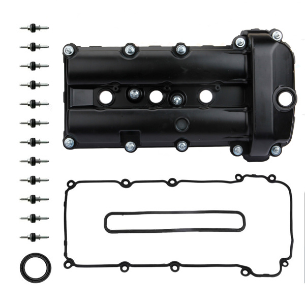 Aluminum Black Valve Cover Set Right Side for 2002-2008 Jaguar S-Type 3.0L #C2S48786