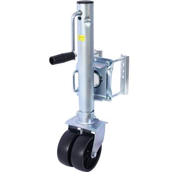 Trailer Jack, Boat Trailer Jack 34.5 in, Bolt-on Trailer Tongue Jack Weight Capacity 1500 lb, with PP Wheels and Handle for Lifting RV Trailer, Horse Trailer, Utility Trailer, Yacht Trailer