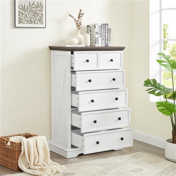 6 Drawer Dresser,6 Drawers cabinet Tall Chest of Drawers Closet Organizers  Storage Clothes, cabinet of 6 drawers Living Room