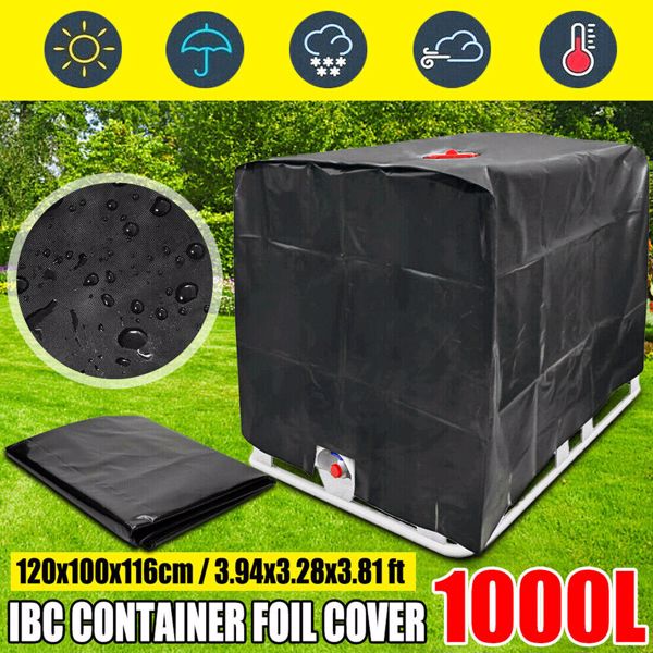 1000L IBC Container Abdeckung UV-Schutz Folienhaube Hülle Haube Regenwassertank