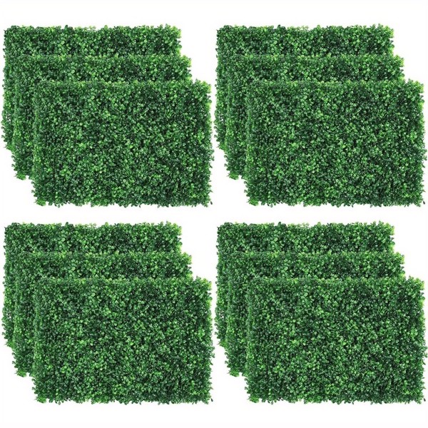 12 pieces of grass wall panels, grass backboards, garden fence, backyard (12 pieces of grass)