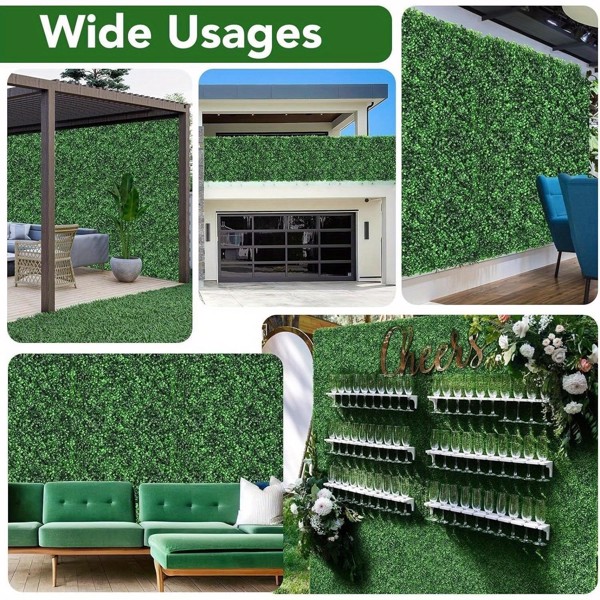 12 pieces of grass wall panels, grass backboards, garden fence, backyard (12 pieces of grass)