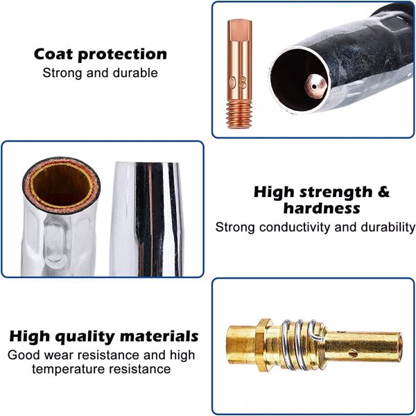 Schweißgerät Schweißzubehör MIG/MAG Stromdüsen Verschleissteile Schweißbrenner
