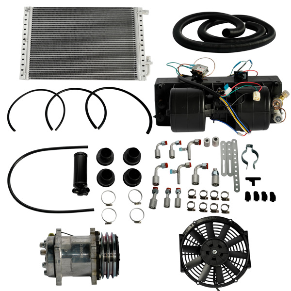 Universal Air Conditioning Kit Under Dash E-404-000 A/C 12V with Quick Fit System Cool Only