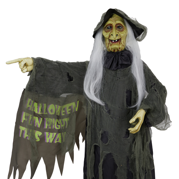 6ft Witch Halloween Standing Decoration