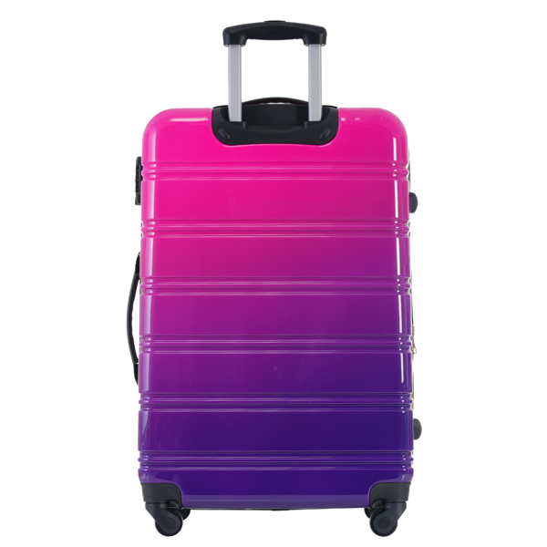 Hardshell Luggage Sets 3 Piece Gradient Color Expandable Suitcase with Spinner Wheels and TSA Lock Lightweight 20" 24" 28" Available,Pink and Yellow 