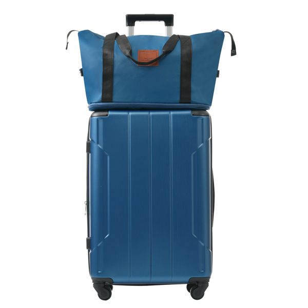 Hardshell Luggage Sets 6 Piece Suitcase Set, Expandable Lightweight Suitcases with Wheels, TSA Lock for Men Women, Blue